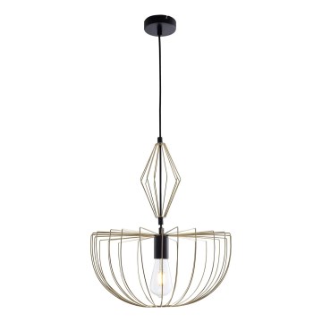 Κρεμαστό φωτιστικό οροφής JASMINA 1xE27/20W/230V διάμετρος 40 cm χρυσό