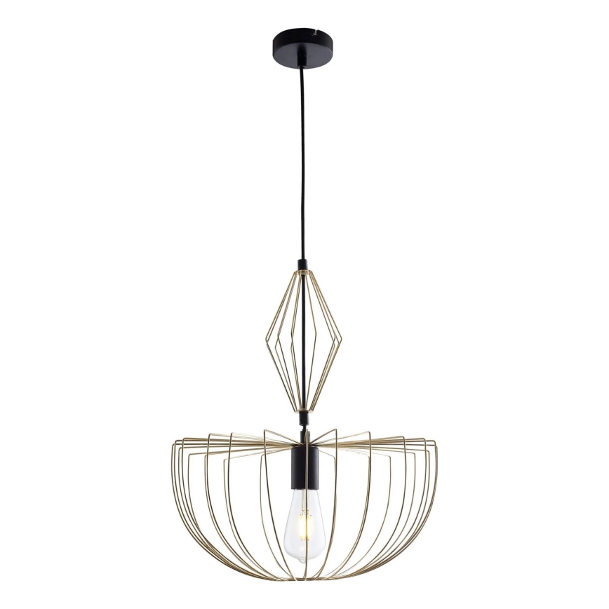 Κρεμαστό φωτιστικό οροφής JASMINA 1xE27/20W/230V διάμετρος 40 cm χρυσό