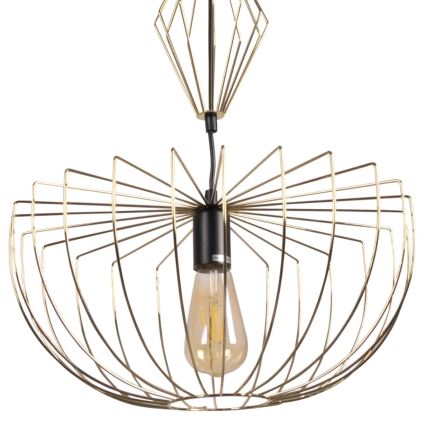 Κρεμαστό φωτιστικό οροφής JASMINA 1xE27/20W/230V διάμετρος 40 cm χρυσό