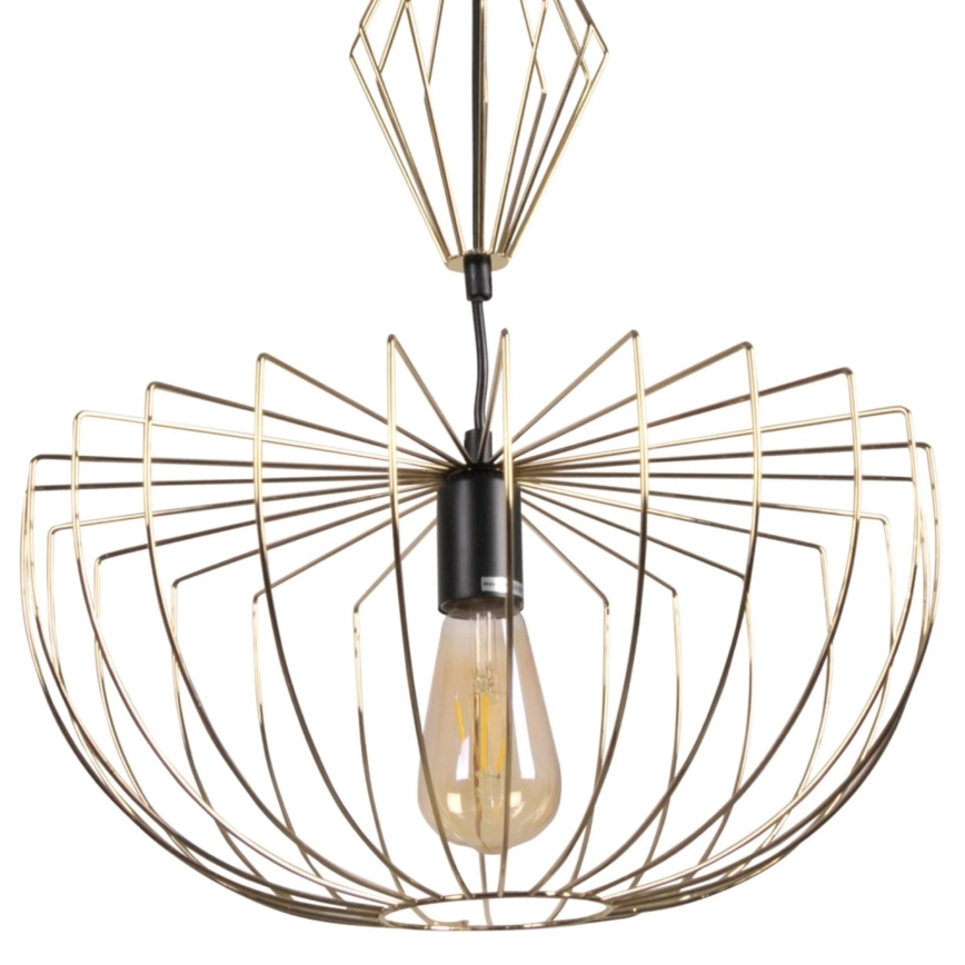 Κρεμαστό φωτιστικό οροφής JASMINA 1xE27/20W/230V διάμετρος 40 cm χρυσό
