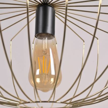 Κρεμαστό φωτιστικό οροφής JASMINA 1xE27/20W/230V διάμετρος 40 cm χρυσό