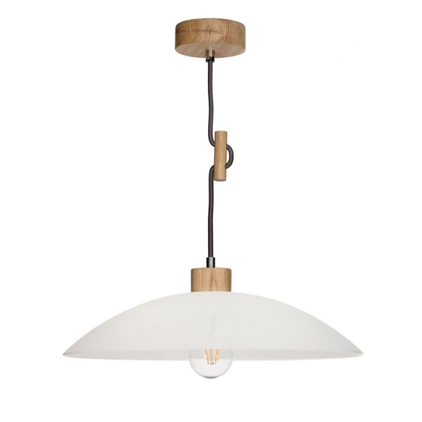 Κρεμαστό φωτιστικό οροφής JONA 1xE27/60W/230V δρυς