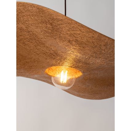 Κρεμαστό φωτιστικό οροφής KAPELLO 1xE27/60W/230V διάμετρος 55 cm μαύρο/χαλκός