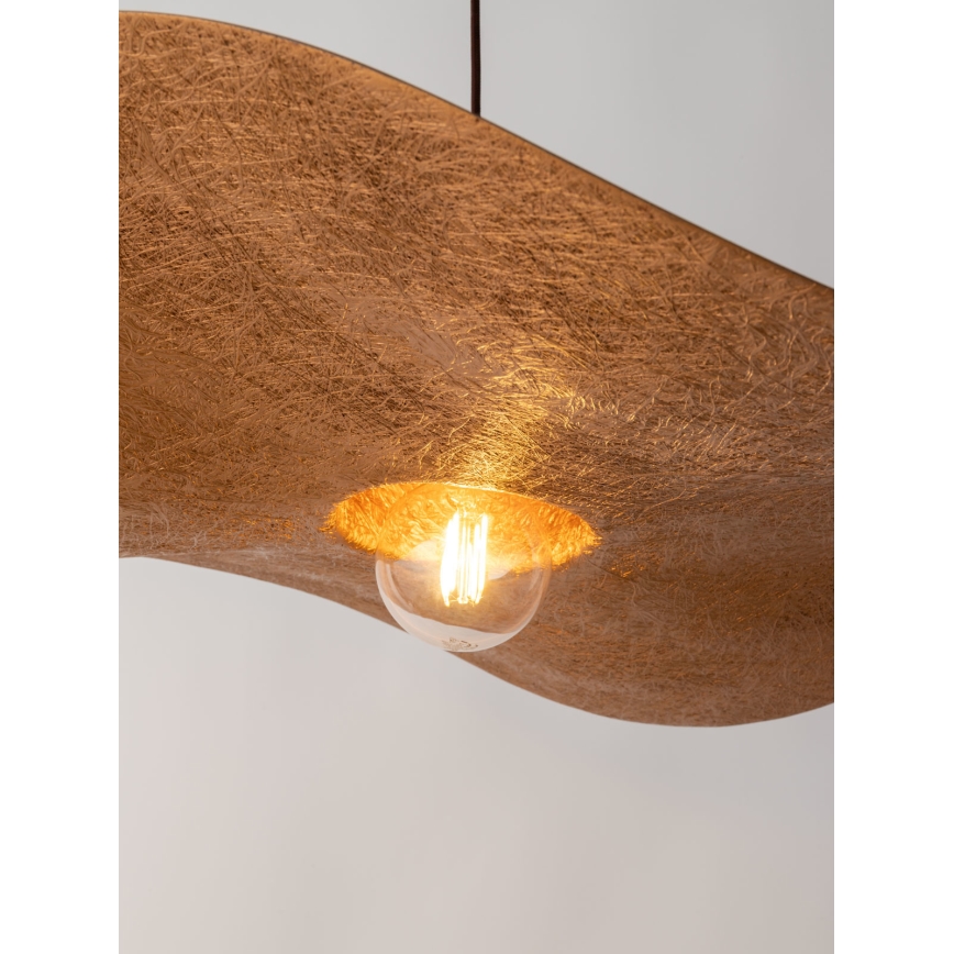 Κρεμαστό φωτιστικό οροφής KAPELLO 1xE27/60W/230V διάμετρος 55 cm μαύρο/χαλκός