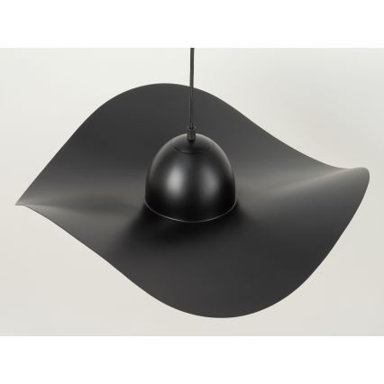 Κρεμαστό φωτιστικό οροφής KAPELLO 1xE27/60W/230V διάμετρος 55 cm μαύρο/χρυσαφί