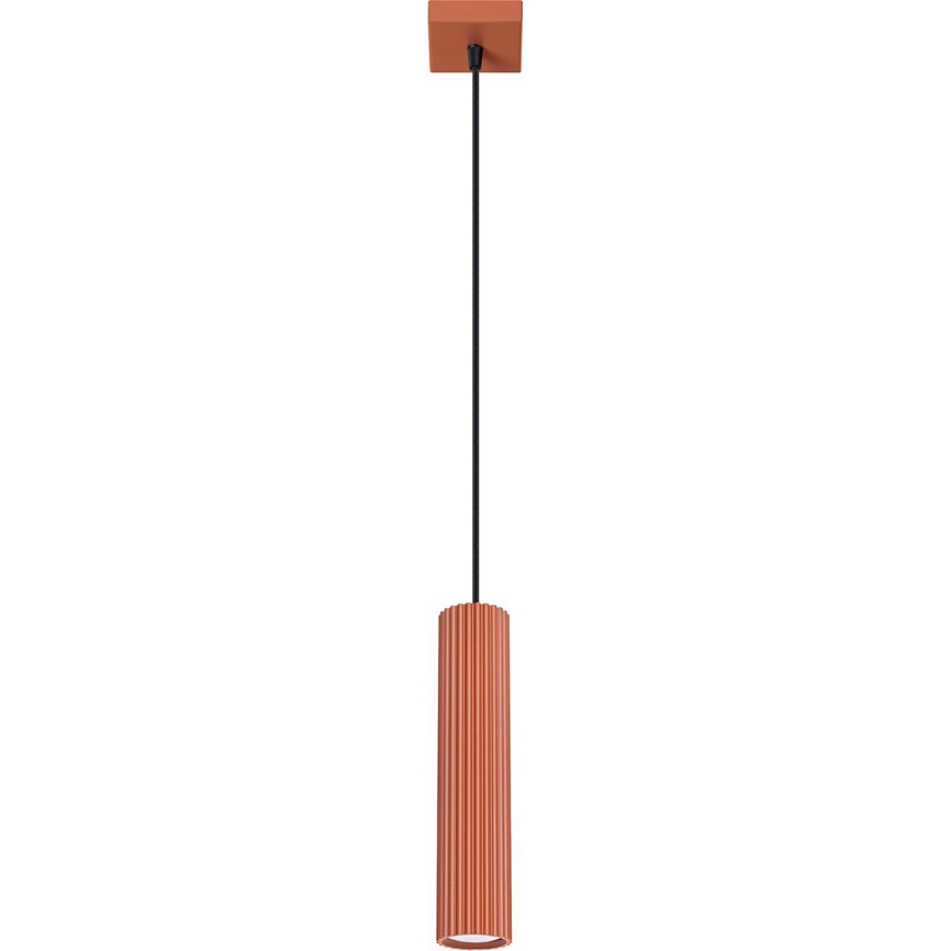 Κρεμαστό φωτιστικό οροφής KARBON 1xGU10/10W/230V κόκκινο