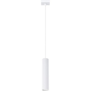 Κρεμαστό φωτιστικό οροφής KARBON 1xGU10/10W/230V λευκό