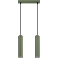 Κρεμαστό φωτιστικό οροφής KARBON 2xGU10/10W/230V πράσινο