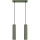 Κρεμαστό φωτιστικό οροφής KARBON 2xGU10/10W/230V πράσινο