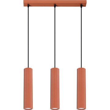 Κρεμαστό φωτιστικό οροφής KARBON 3xGU10/10W/230V κόκκινο