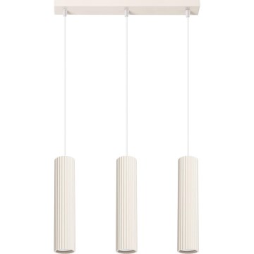 Κρεμαστό φωτιστικό οροφής KARBON 3xGU10/10W/230V κρεμ