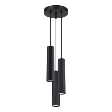 Κρεμαστό φωτιστικό οροφής KARBON 3xGU10/10W/230V μαύρο
