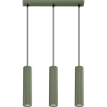 Κρεμαστό φωτιστικό οροφής KARBON 3xGU10/10W/230V πράσινο