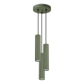 Κρεμαστό φωτιστικό οροφής KARBON 3xGU10/10W/230V πράσινο