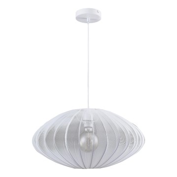 Κρεμαστό φωτιστικό οροφής KINU 1xE27/20W/230V διάμετρος 50 cm λευκό