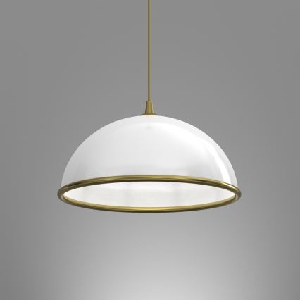Κρεμαστό φωτιστικό οροφής KITCHEN 1xE27/15W/230V λευκό/χρυσό