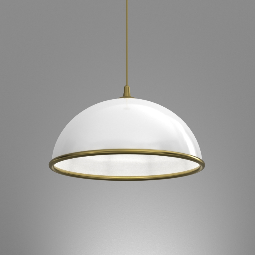 Κρεμαστό φωτιστικό οροφής KITCHEN 1xE27/15W/230V λευκό/χρυσό