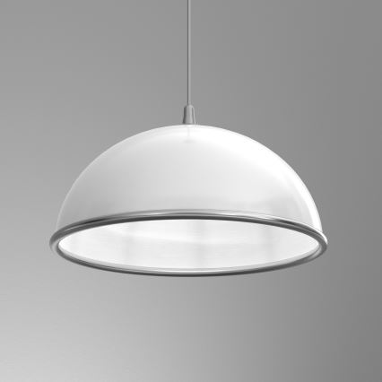 Κρεμαστό φωτιστικό οροφής KITCHEN 1xE27/15W/230V λευκό/γυαλιστερό χρώμιο