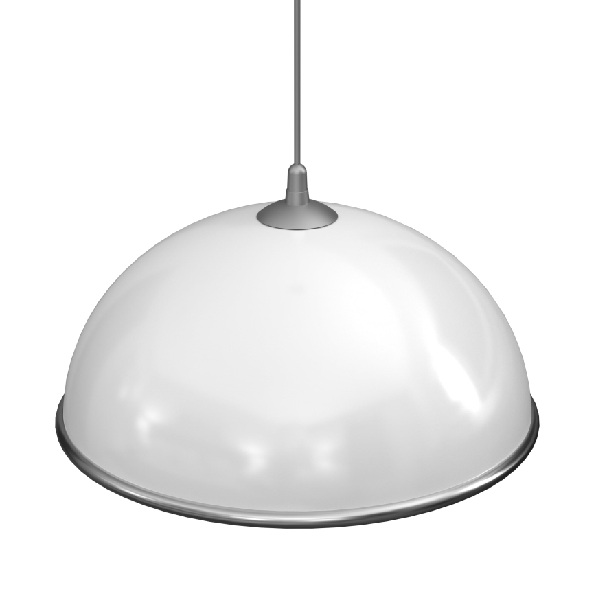 Κρεμαστό φωτιστικό οροφής KITCHEN 1xE27/15W/230V λευκό/γυαλιστερό χρώμιο