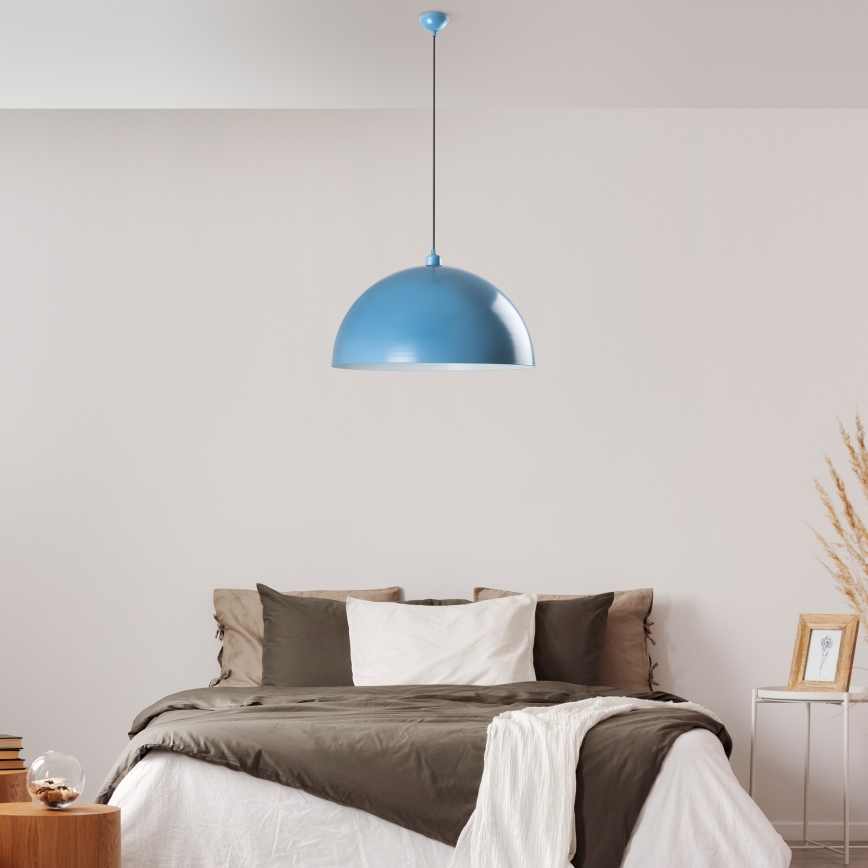 Κρεμαστό φωτιστικό οροφής KURE 1xE27/40W/230V μπλε