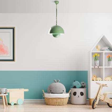 Κρεμαστό φωτιστικό οροφής KURE 1xE27/40W/230V πράσινο