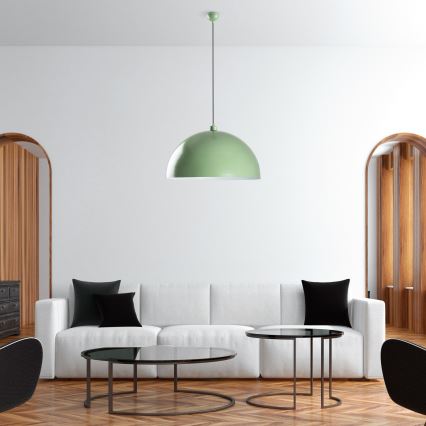 Κρεμαστό φωτιστικό οροφής KURE 1xE27/40W/230V πράσινο
