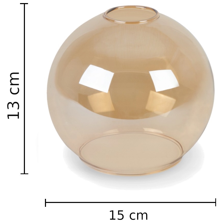 Κρεμαστό φωτιστικό οροφής LACRIMA HONEY 5xE27/60W/230V διάμετρος 45 cm