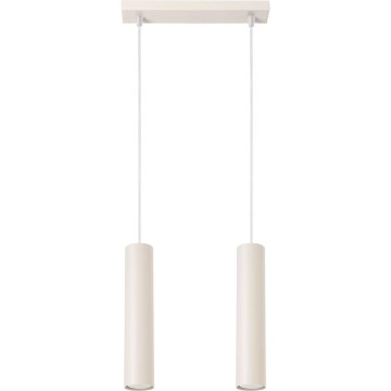 Κρεμαστό φωτιστικό οροφής LAGOS 2xGU10/10W/230V κρεμ