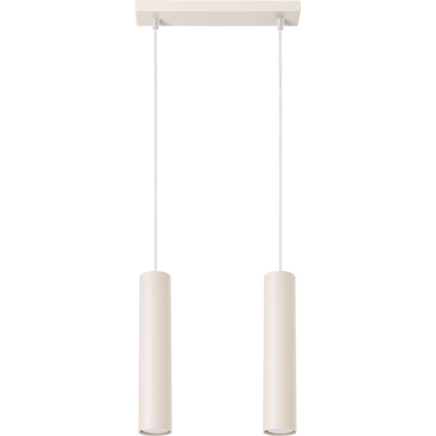 Κρεμαστό φωτιστικό οροφής LAGOS 2xGU10/10W/230V κρεμ