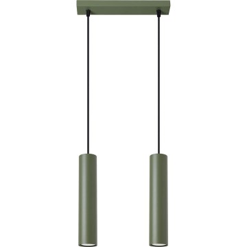 Κρεμαστό φωτιστικό οροφής LAGOS 2xGU10/10W/230V πράσινο