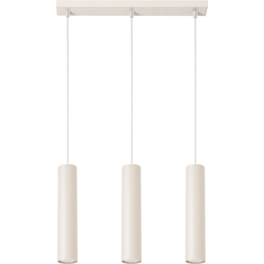 Κρεμαστό φωτιστικό οροφής LAGOS 3xGU10/10W/230V κρεμ
