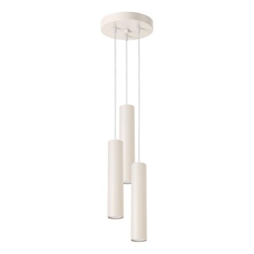 Κρεμαστό φωτιστικό οροφής LAGOS 3xGU10/10W/230V κρεμ
