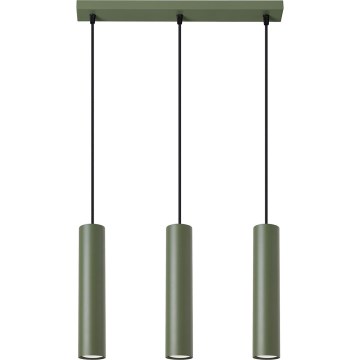 Κρεμαστό φωτιστικό οροφής LAGOS 3xGU10/10W/230V πράσινο