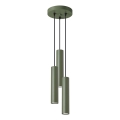 Κρεμαστό φωτιστικό οροφής LAGOS 3xGU10/10W/230V πράσινο