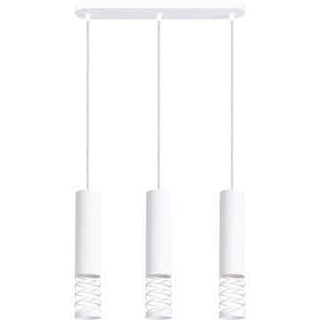 Κρεμαστό φωτιστικό οροφής LAMI 3xGU10/10W/230V λευκό
