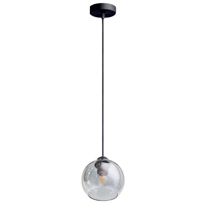 Κρεμαστό φωτιστικό οροφής LATIL 1xE27/60W/230V μαύρο