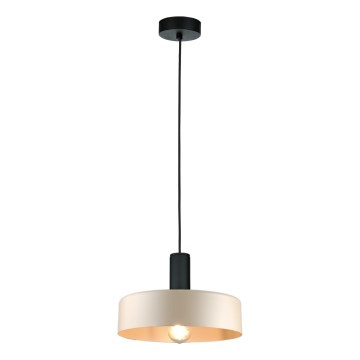 Κρεμαστό φωτιστικό οροφής LATTE 1xE27/60W/230V μπεζ/μαύρο