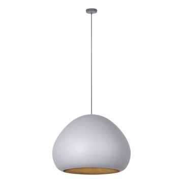 Κρεμαστό φωτιστικό οροφής LAVA 1xE27/15W/230V γκρι/χρυσό