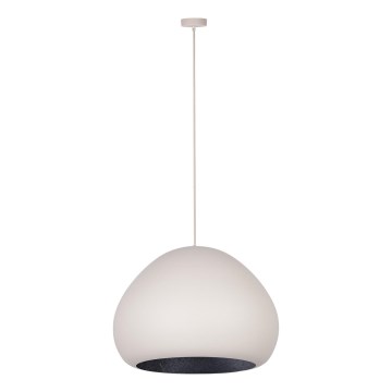 Κρεμαστό φωτιστικό οροφής LAVA 1xE27/15W/230V κρεμ/μαύρο
