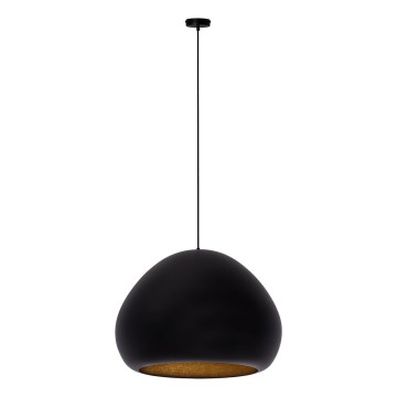 Κρεμαστό φωτιστικό οροφής LAVA 1xE27/15W/230V μαύρο/χρυσό