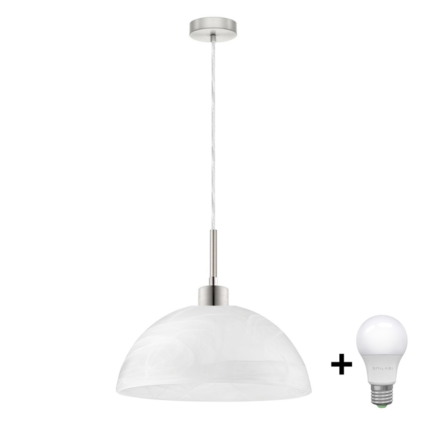 Κρεμαστό φωτιστικό οροφής LED 1xE27/60W/230V λευκό