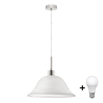 Κρεμαστό φωτιστικό οροφής LED 1xE27/60W/230V λευκό
