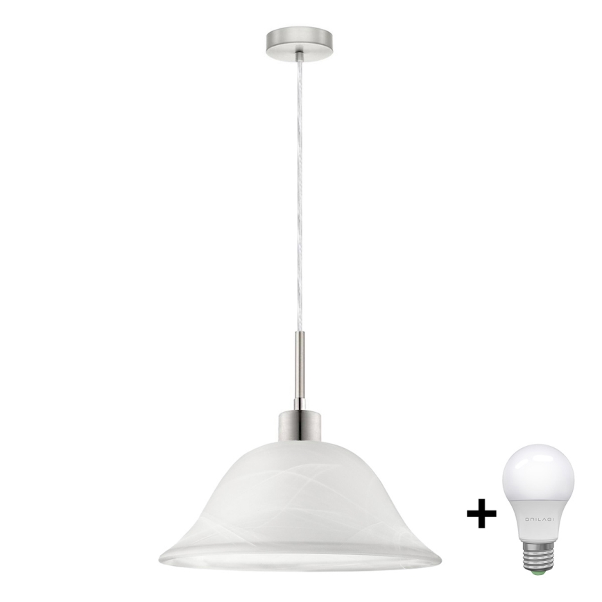 Κρεμαστό φωτιστικό οροφής LED 1xE27/60W/230V λευκό