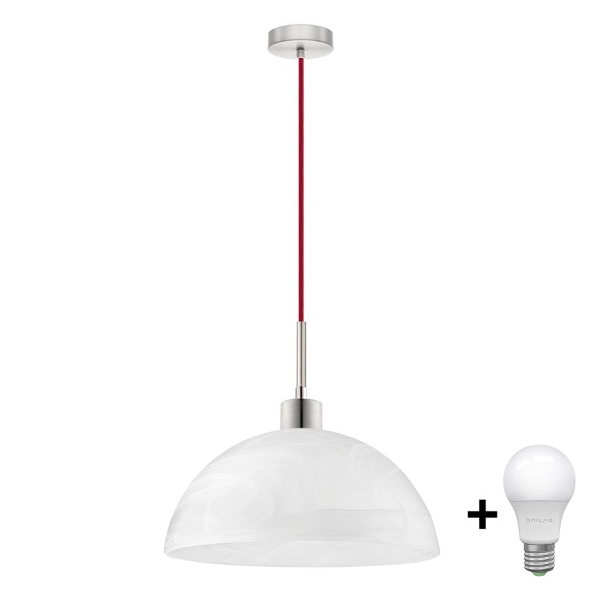 Κρεμαστό φωτιστικό οροφής LED 1xE27/60W/230V λευκό