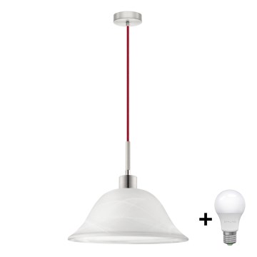 Κρεμαστό φωτιστικό οροφής LED 1xE27/60W/230V λευκό
