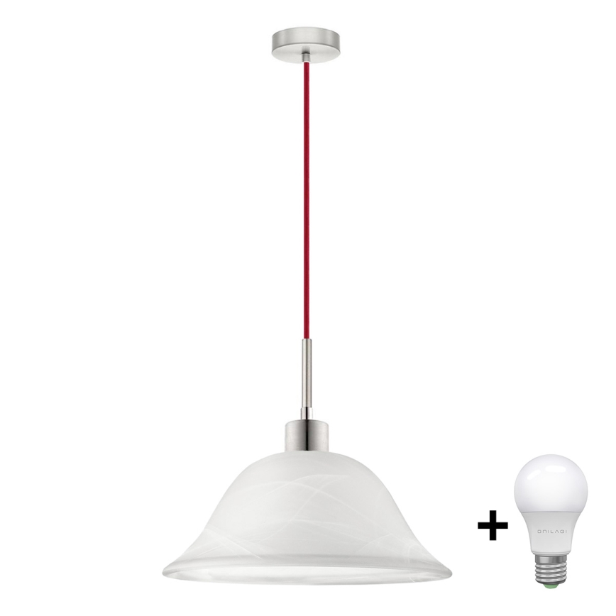 Κρεμαστό φωτιστικό οροφής LED 1xE27/60W/230V λευκό