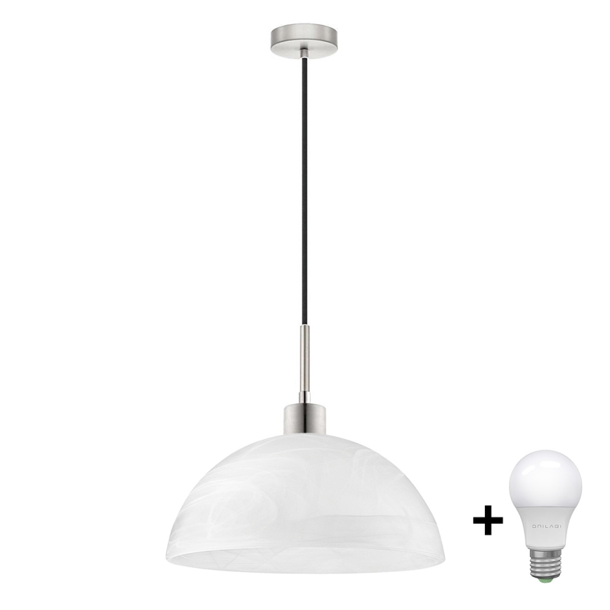Κρεμαστό φωτιστικό οροφής LED 1xE27/60W/230V λευκό