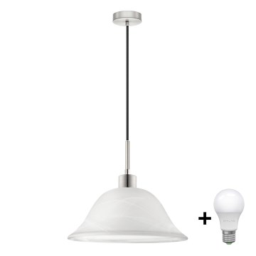 Κρεμαστό φωτιστικό οροφής LED 1xE27/60W/230V λευκό