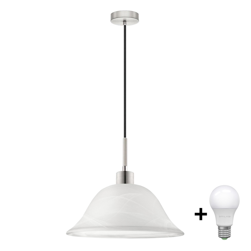 Κρεμαστό φωτιστικό οροφής LED 1xE27/60W/230V λευκό