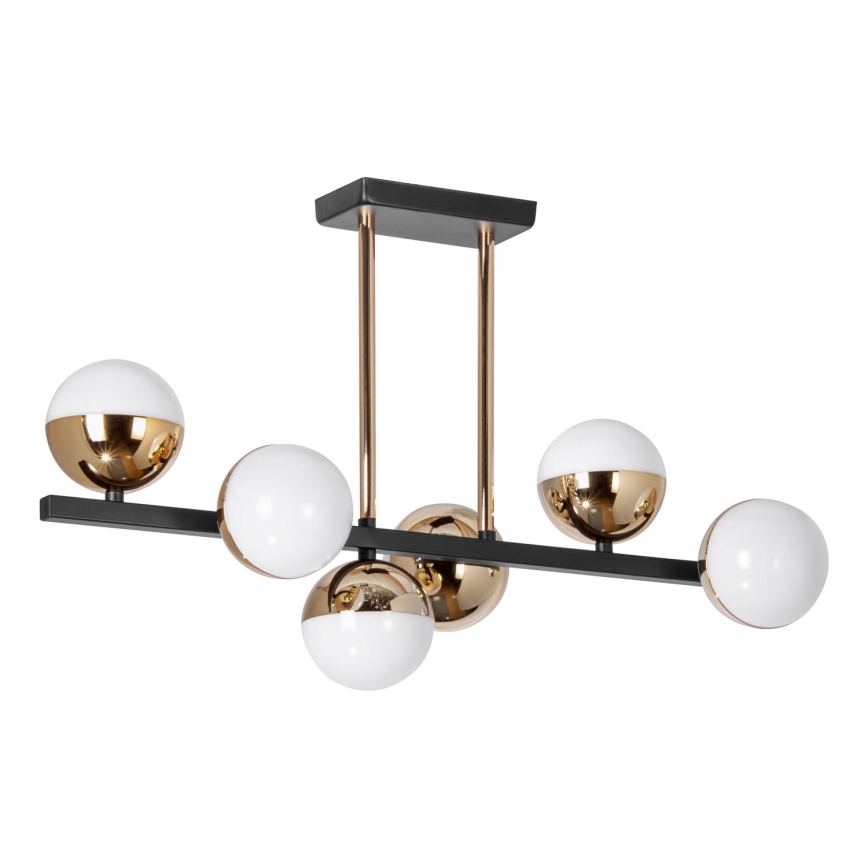 Κρεμαστό φωτιστικό οροφής LED 6xLED/7W/230V χρυσό/μαύρο